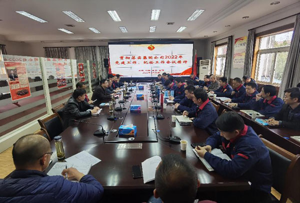 公司召開(kāi)會(huì)議傳達(dá)集團(tuán)公司黨建工作、紀(jì)檢工作會(huì)議精神